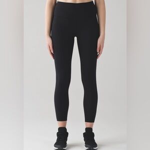 Lululemon Wunder Under Hi-Rise 7/8 Tight - Black - Size 4